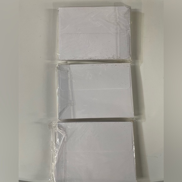 30 Blank Greeting Cards with envelopes- Gold and Gold Glitter Polka Dot - Picture 2 of 4